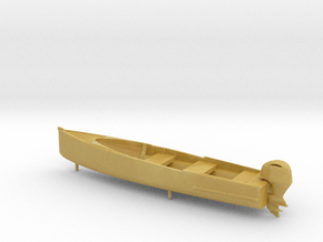 1-43 scale 16ft fishing canoe in Tan Fine Detail Plastic