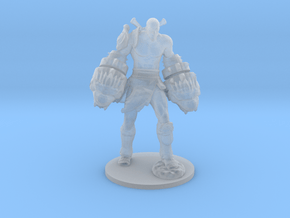 Kratos god of war Nemean Cestus miniature games in Clear Ultra Fine Detail Plastic