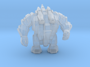 Stone Golem 45mm DnD miniature for games and rpg in Clear Ultra Fine Detail Plastic