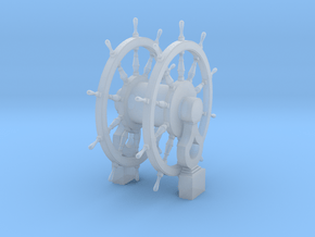 1/48 Ship's Wheel (Helm) for Frigates, Sloops, etc in Clear Ultra Fine Detail Plastic