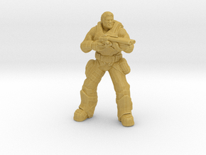 Gears of War Old Dom miniature for games and rpg in Tan Fine Detail Plastic