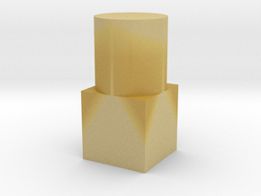 Large Geometric Object for Testing Finishes in Tan Fine Detail Plastic