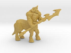 Armored Centaur DnD miniature fantasy games rpg in Tan Fine Detail Plastic