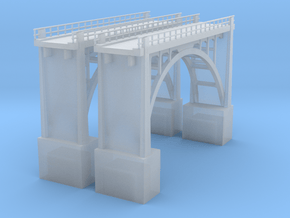 Arched Bridge 64' high 190ft in Clear Ultra Fine Detail Plastic
