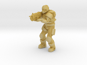 Gears of War Soldier miniature boardgame size rpg in Tan Fine Detail Plastic