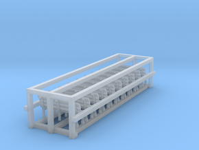 8 Benches 1 in Clear Ultra Fine Detail Plastic
