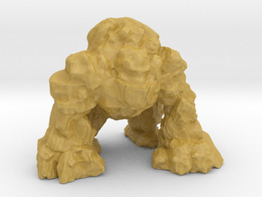 stone giant kaiju monster miniature for games rpg in Tan Fine Detail Plastic