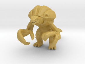 Orga kaiju monster miniature for games and rpg in Tan Fine Detail Plastic