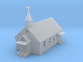 Small Country Church in Clear Ultra Fine Detail Plastic