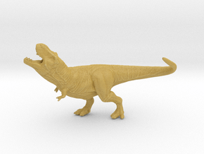 Jurassic Park T-Rex roaring Tyrannosaurus miniatur in Tan Fine Detail Plastic