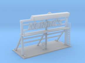 Nolands Roof Top Sign Z Scale in Clear Ultra Fine Detail Plastic