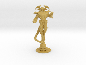 Abyssal Lord DnD 1/60 miniature for games and rpg in Tan Fine Detail Plastic