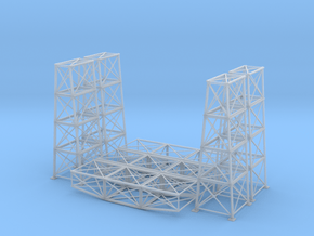 Steel Bridge Trusses Z Scale in Clear Ultra Fine Detail Plastic