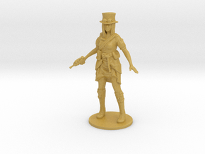 Steampunk Detective girl Survivor DnD miniature in Tan Fine Detail Plastic