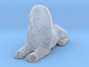 Sphinx Epic Scale miniature for games micro rpg in Clear Ultra Fine Detail Plastic