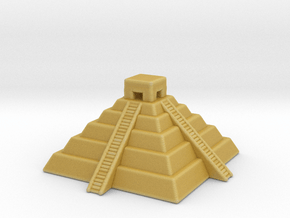 Aztec Pyramid Epic Scale miniature for games micro in Tan Fine Detail Plastic
