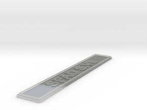 Nameplate SPAD S.VII in Clear Ultra Fine Detail Plastic