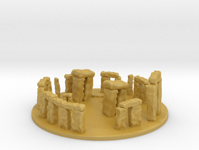 Stonhenge Epic Scale miniature for games micro in Tan Fine Detail Plastic