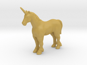 Unicorn 1/60 DnD miniature fantasy games and rpg in Tan Fine Detail Plastic