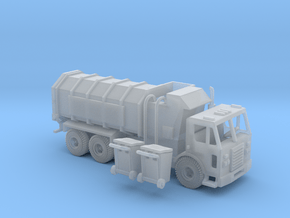 Peterbilt 320 Garbage Truck Side Loader Z Scale in Clear Ultra Fine Detail Plastic