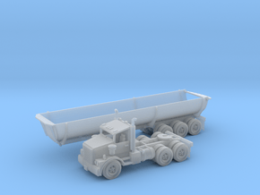 40' Cylinder Dump Bed Z Scale in Clear Ultra Fine Detail Plastic