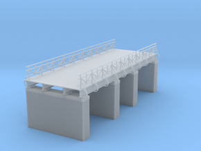 European Railroad Bridge Zscale in Clear Ultra Fine Detail Plastic