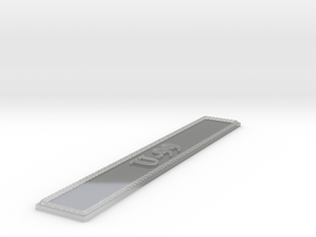 Nameplate U-99 in Clear Ultra Fine Detail Plastic