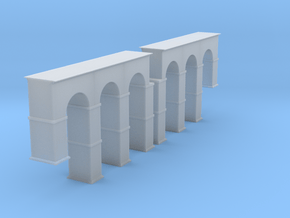Arched Supports Z Scale in Clear Ultra Fine Detail Plastic