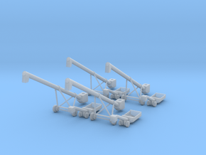 4 MK100x40 Truck Loader Augers N Scale in Clear Ultra Fine Detail Plastic