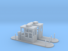 Toll Booths HO Scale in Clear Ultra Fine Detail Plastic