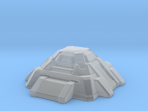Starcraft Terran Bunker Epic Scale 6mm miniature in Clear Ultra Fine Detail Plastic