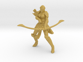 Imperial Female Archer 28mm miniature fantasy game in Tan Fine Detail Plastic
