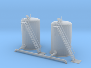Water Fill Station Tanks Z scale in Clear Ultra Fine Detail Plastic