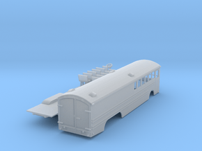 Great Northern Bus Z scale in Clear Ultra Fine Detail Plastic