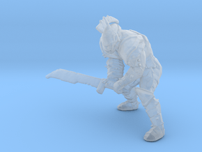 Skeleton Gladiator miniature model fantasy dnd rpg in Clear Ultra Fine Detail Plastic