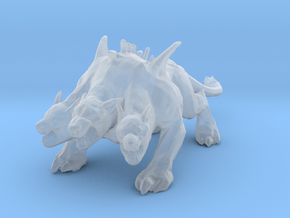 GOW Cerberus miniature model monster fantasy dnd in Clear Ultra Fine Detail Plastic