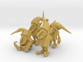 Evil Gnomes miniatures set fantasy game models dnd in Tan Fine Detail Plastic