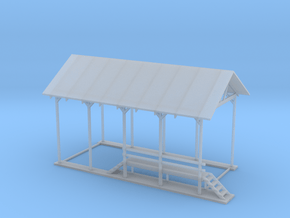 Engine Repair Shed N scale in Clear Ultra Fine Detail Plastic