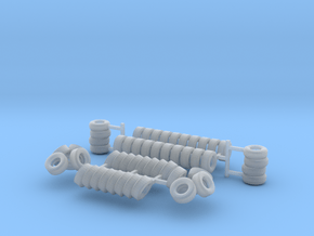 Tires N scale in Clear Ultra Fine Detail Plastic