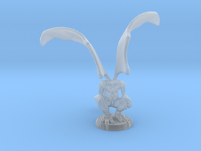 Gargoyle miniature model for fantasy games dnd rpg in Clear Ultra Fine Detail Plastic