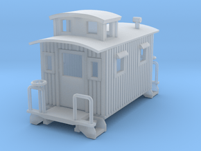 Bobber Caboose revised Z scale in Clear Ultra Fine Detail Plastic
