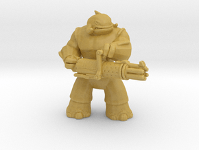 Whaleian Heavy Trooper miniature model games rpg in Tan Fine Detail Plastic