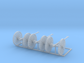 3 Wheeled loggers HO scale in Clear Ultra Fine Detail Plastic