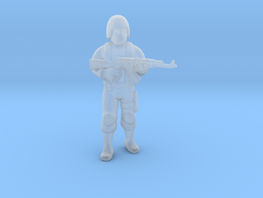Cobra Soldier miniature model game rpg dnd trooper in Clear Ultra Fine Detail Plastic