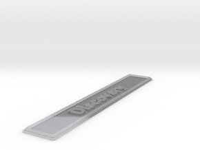 Nameplate for Space Shuttle Orbiter "Discovery" in Clear Ultra Fine Detail Plastic