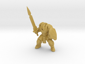 Exosuit Protector miniature model fantasy game rpg in Tan Fine Detail Plastic