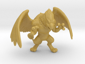 Griffon 57mm miniature model fantasy games dnd rpg in Tan Fine Detail Plastic