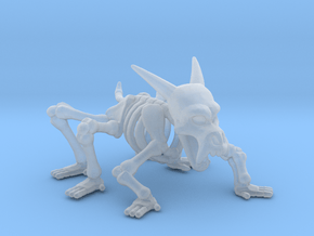 Skeleton Beast miniature model fantasy games dnd in Clear Ultra Fine Detail Plastic