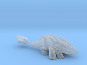 Space Lizard miniature model fantasy games rpg dnd in Clear Ultra Fine Detail Plastic