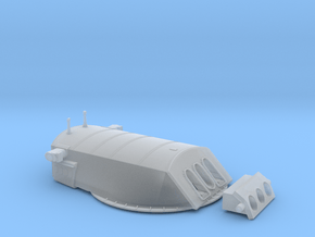 1/144 USS Arizona BB-39 Turret and Trunnion in Clear Ultra Fine Detail Plastic